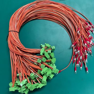 OEM Kabellengte Industriële Machine 5.08mm Klemmenblok Groene Kabel en Draadboom Assemblage 0.5M 1M 100% Testinspectie